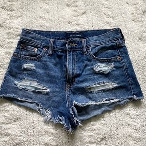 Aero Highrise jean shorts